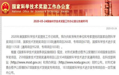 8項氫能與燃料電池項目入圍2020年國家科學技術(shù)獎提名