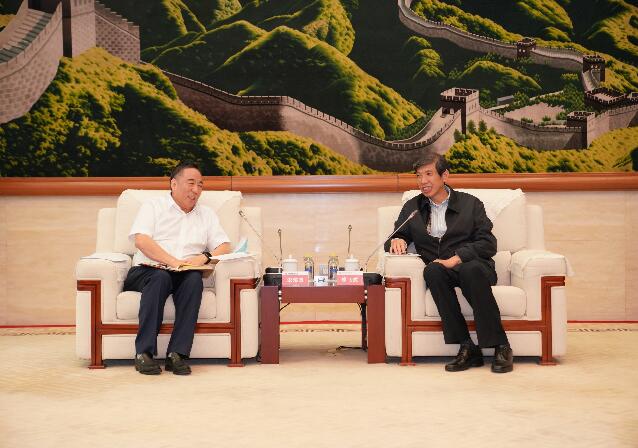 宋海良、孫洪水與大唐集團(tuán)董事長(zhǎng)陳飛虎座談