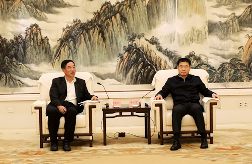 中國(guó)能建總經(jīng)理、黨委副書記孫洪水與陜西省副省長(zhǎng)徐大彤會(huì)談