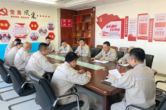 大唐淮北發(fā)電廠開展“沖刺四季度，奪取雙勝利”主題黨日活動