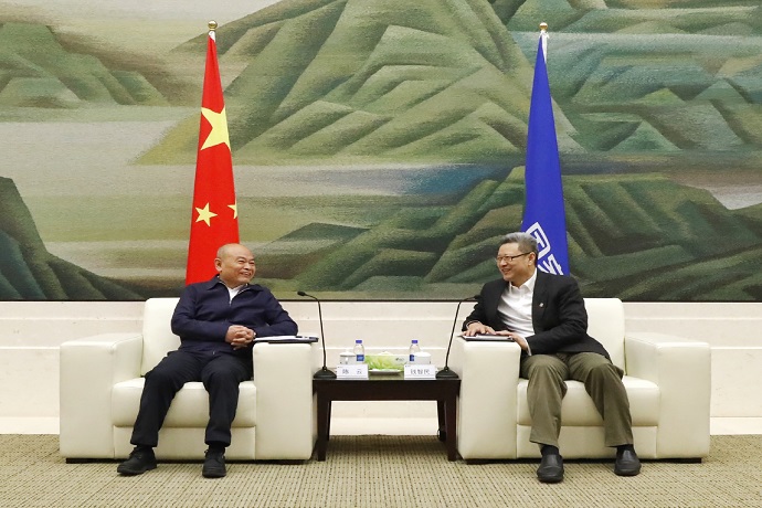 錢智民會(huì)見中國中鐵董事長、黨委書記陳云