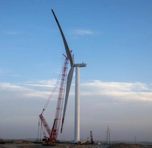 深耕大西北，H171-4MW分散式風(fēng)電項(xiàng)目成功首吊!