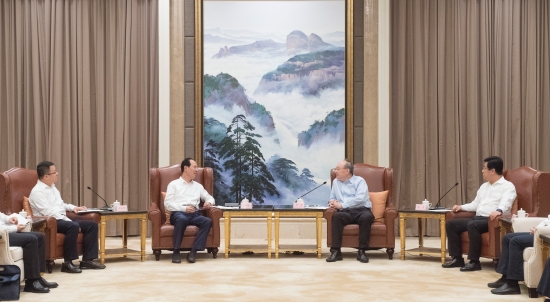 中國電建集團(tuán)公司黨委書記、董事長丁焰章拜會(huì)福建省委書記尹力、省長趙龍