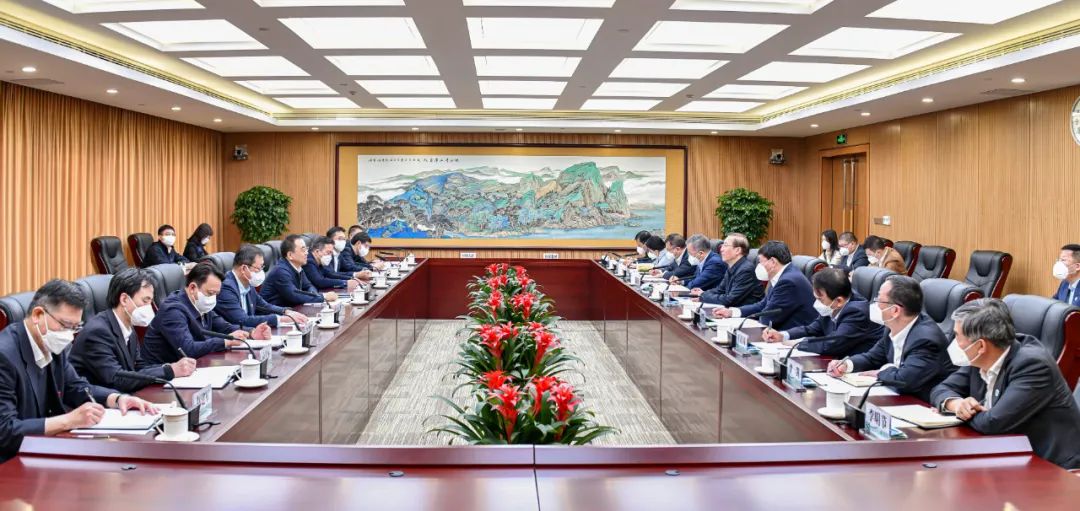 鄒磊、劉明勝與國家電網董事長辛保安、總經理張智剛會談