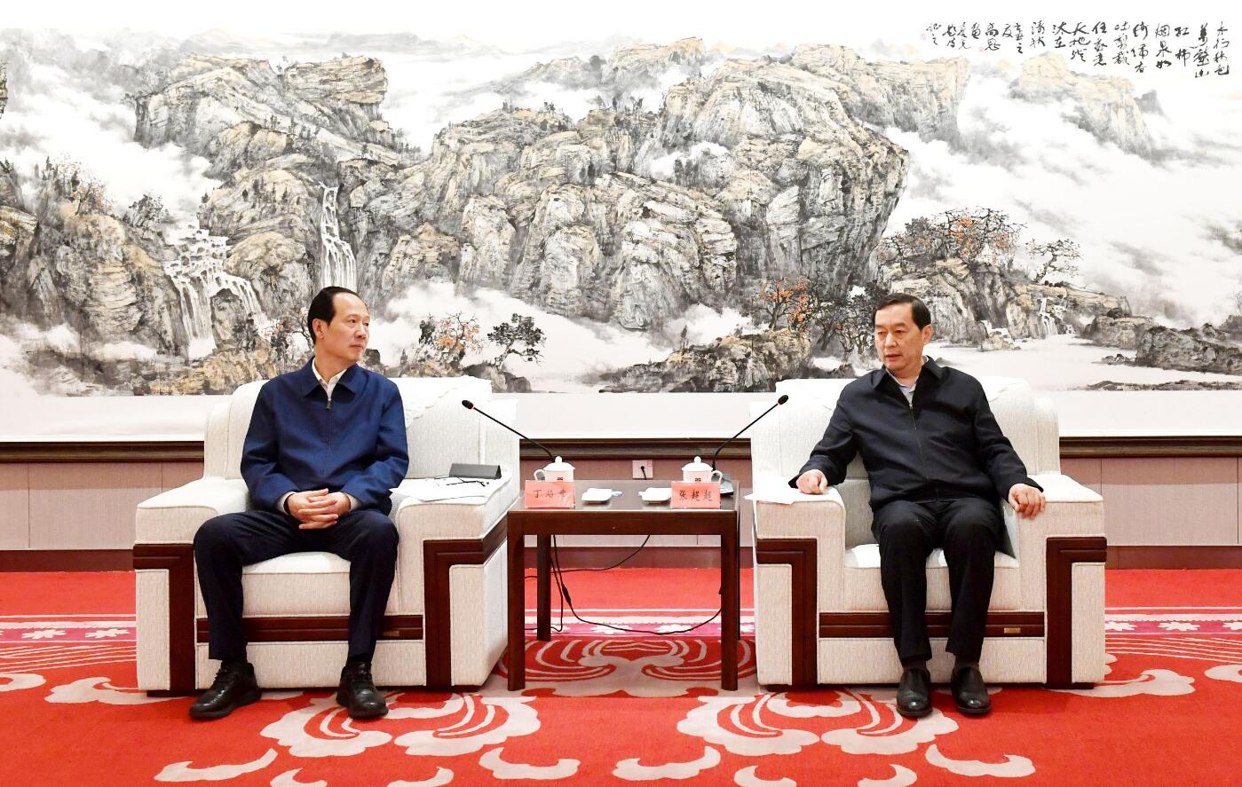 中國電建黨委書記、董事長丁焰章與河北省委常委、石家莊市委書記張超超會談