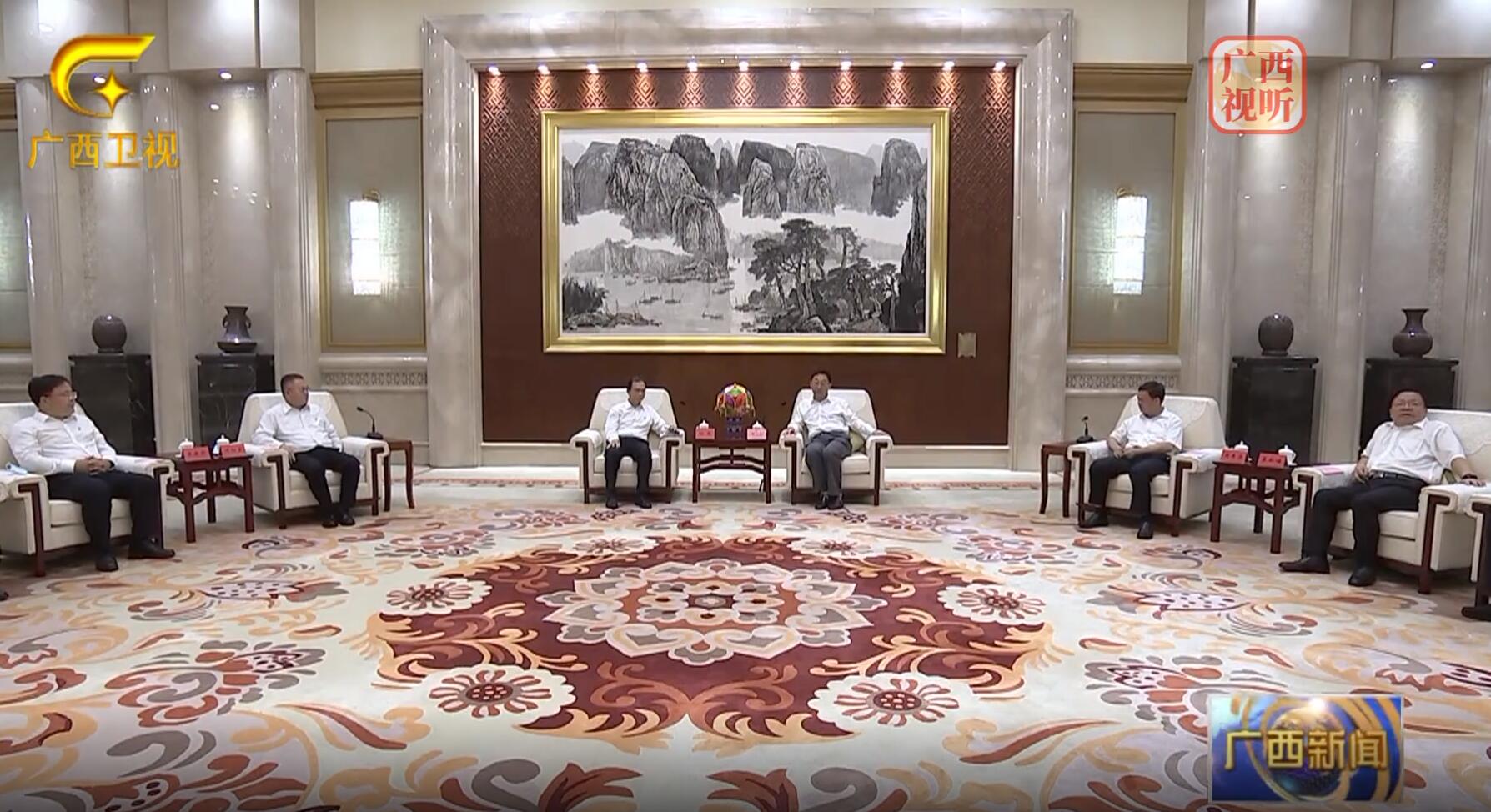 江毅、葉向東拜會(huì)廣西壯族自治區(qū)黨委書記、自治區(qū)人大常委會(huì)主任劉寧