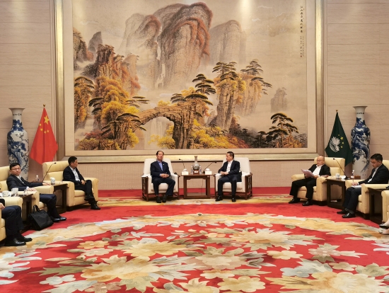 中國電建黨委書記、董事長丁焰章拜會(huì)中央政府駐澳門聯(lián)絡(luò)辦公室副主任黃柳權(quán)