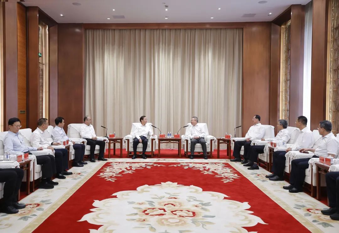 國家電網(wǎng)董事長辛保安與湖南省委書記沈曉明、省長毛偉明會談