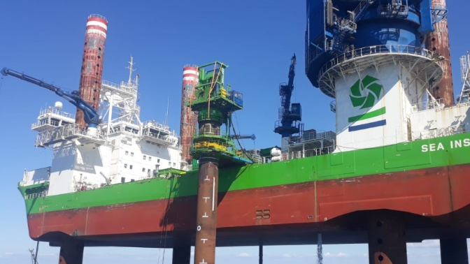 1600噸風(fēng)電安裝船！升級改造后首秀