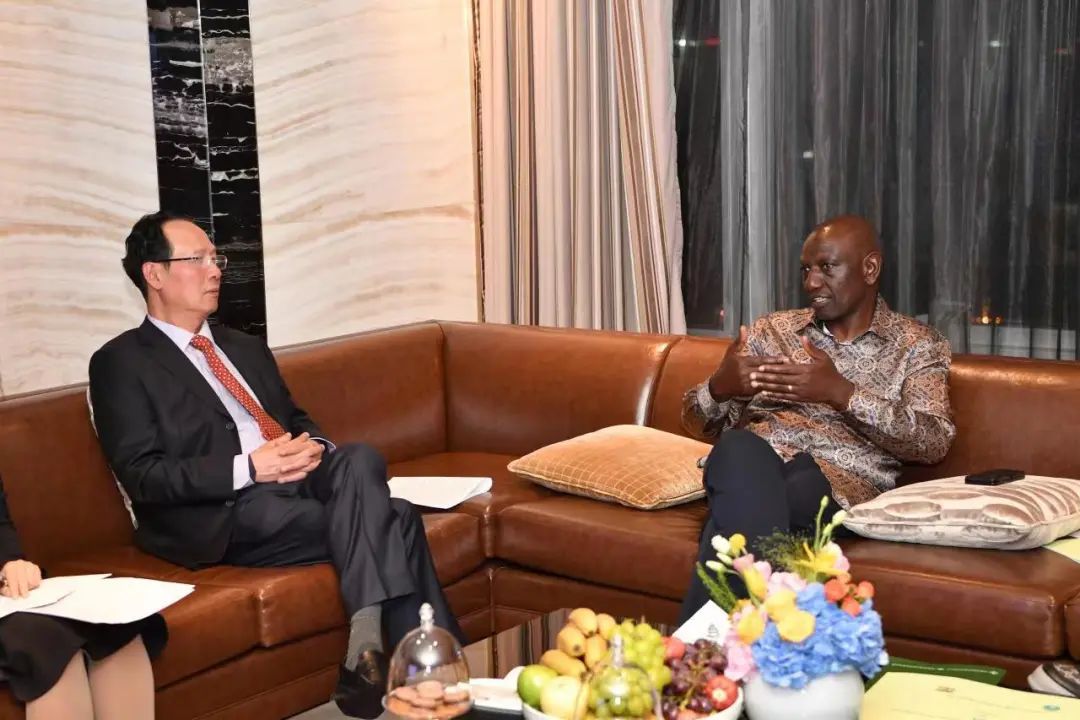 中國電建黨委書記、董事長丁焰章拜會(huì)肯尼亞總統(tǒng)魯托