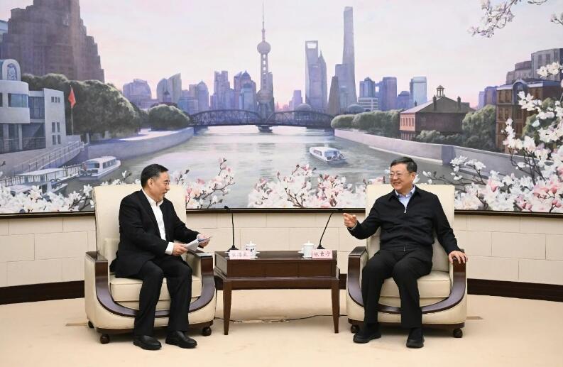 中國能建黨委書記、董事長宋海良拜會上海市委書記陳吉寧、市長龔正