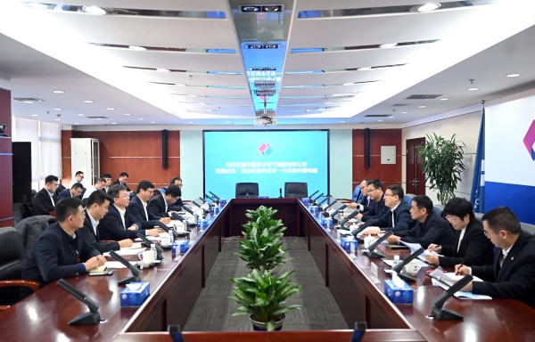 中國電建黨委常委、副總經(jīng)理王小軍與東方電氣副總經(jīng)理李忠軍舉行會談