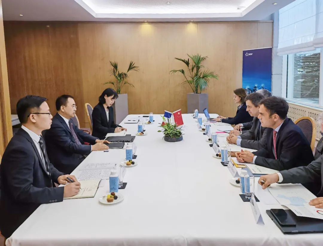 中國大唐集團(tuán)董事長鄒磊與法電集團(tuán)、道達(dá)爾集團(tuán)董事長會(huì)談