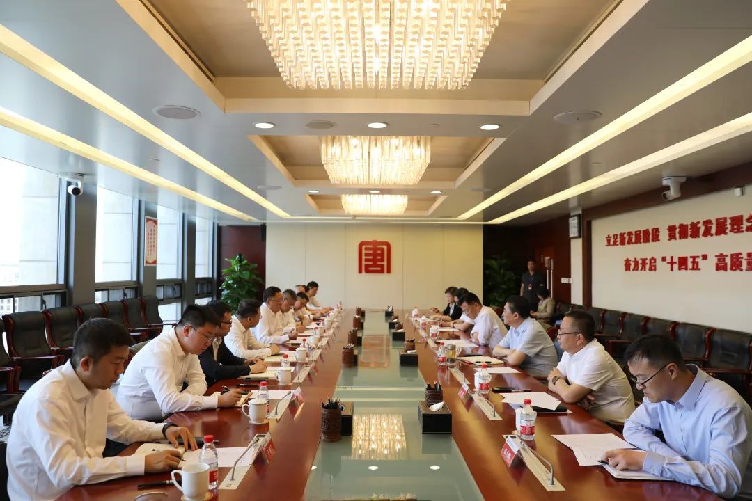 中建一局黨委書記、董事長吳愛國拜會大唐國際黨委書記、董事長王順啟