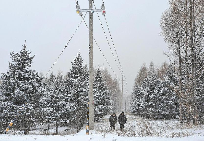蒙東根河零下26攝氏度，穿越林區(qū)去特巡