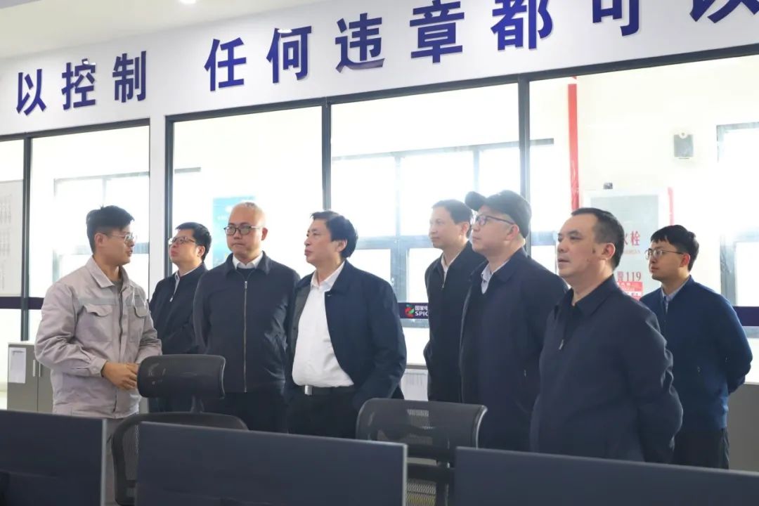 中國工程院院士謝和平調研前詹風電、前詹港電